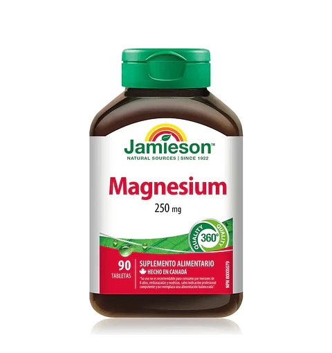 Magnesio Ultra Fuerte Jamieson 250mg 90 Tabletas