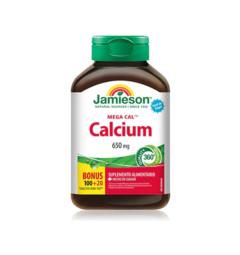 CALCIUM 120 Tabletas  650 Mg  