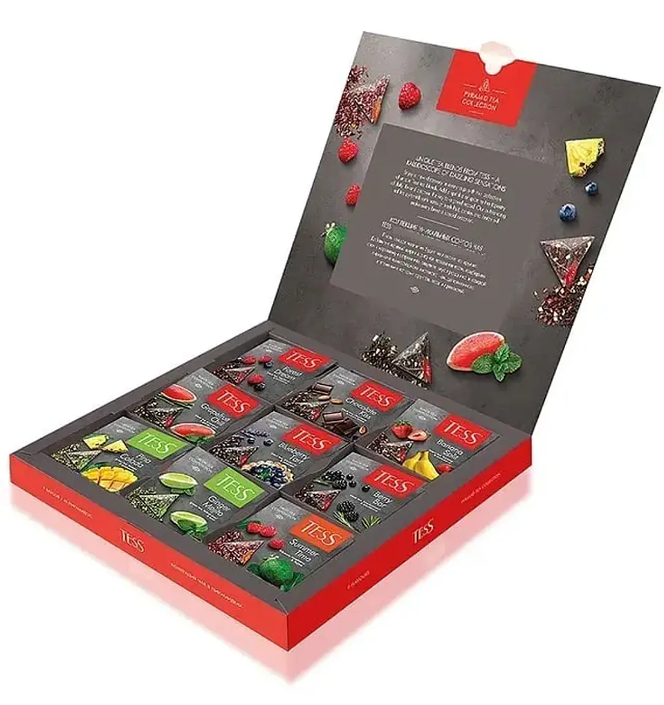 Caja Tess Colección. Té En Piramides 9 Sabores 45 bolsitas 3