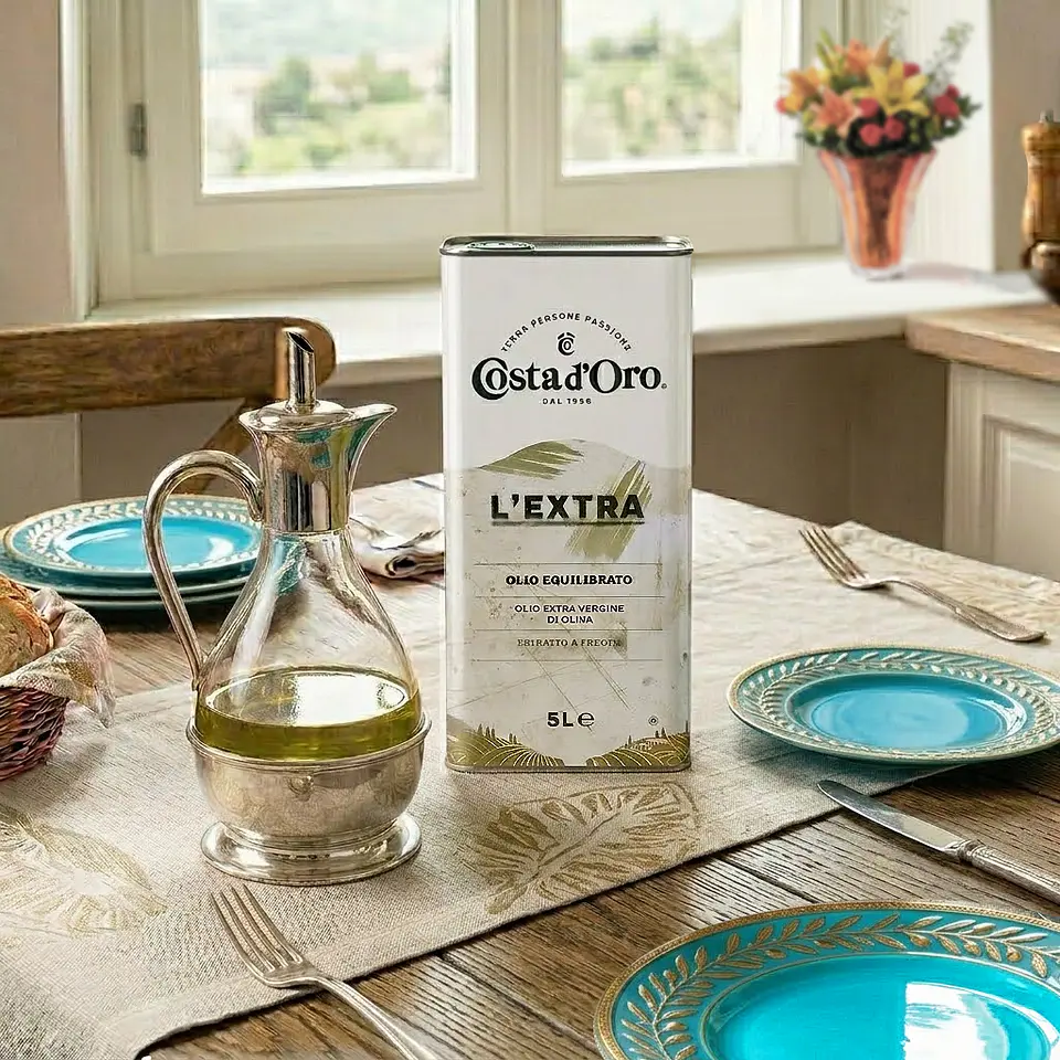 Aceite De Oliva Extra Virgen Costa D'oro Prensado en Frio 5 Lt. 3