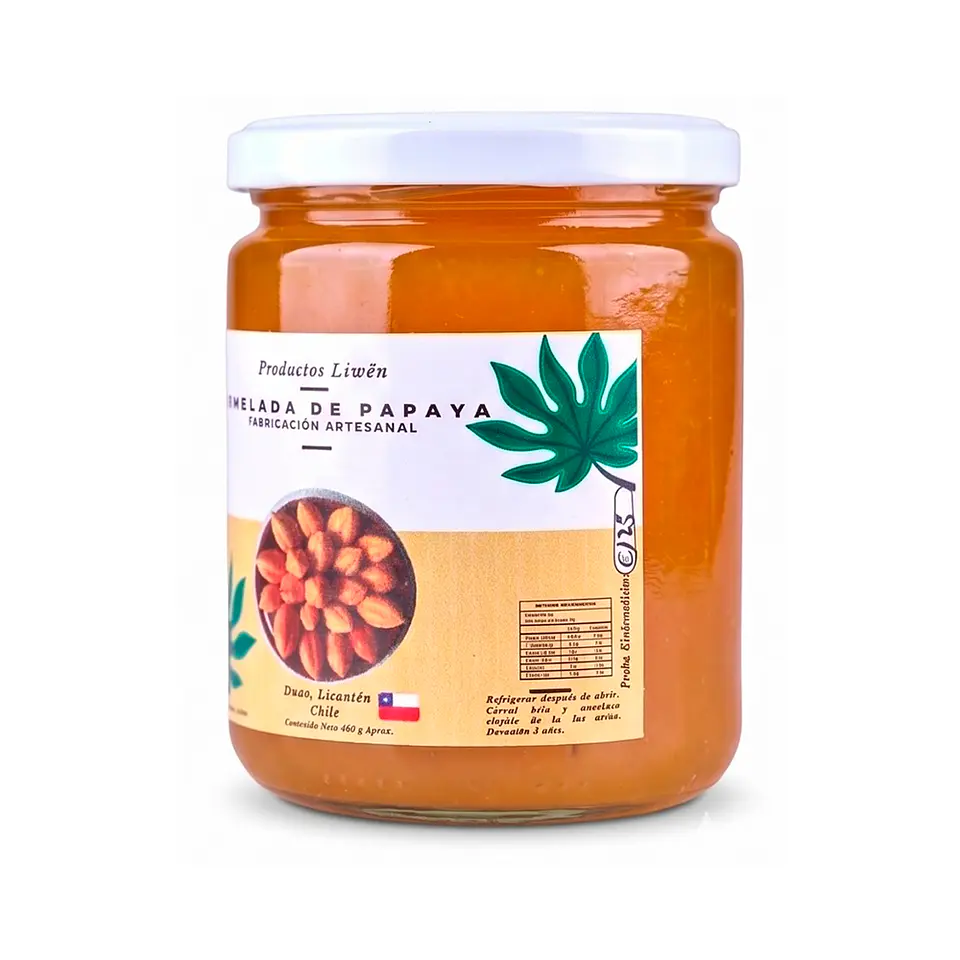 Mermelada De Papayas Liwen 460 Gr. 2