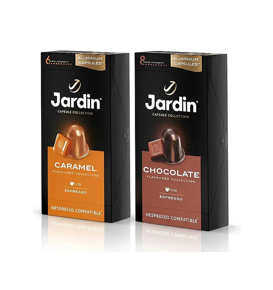 Pack Café Nespresso Jardin,  2 Variedades,  Caramel y Chocolate, 20 Cápsulas 1