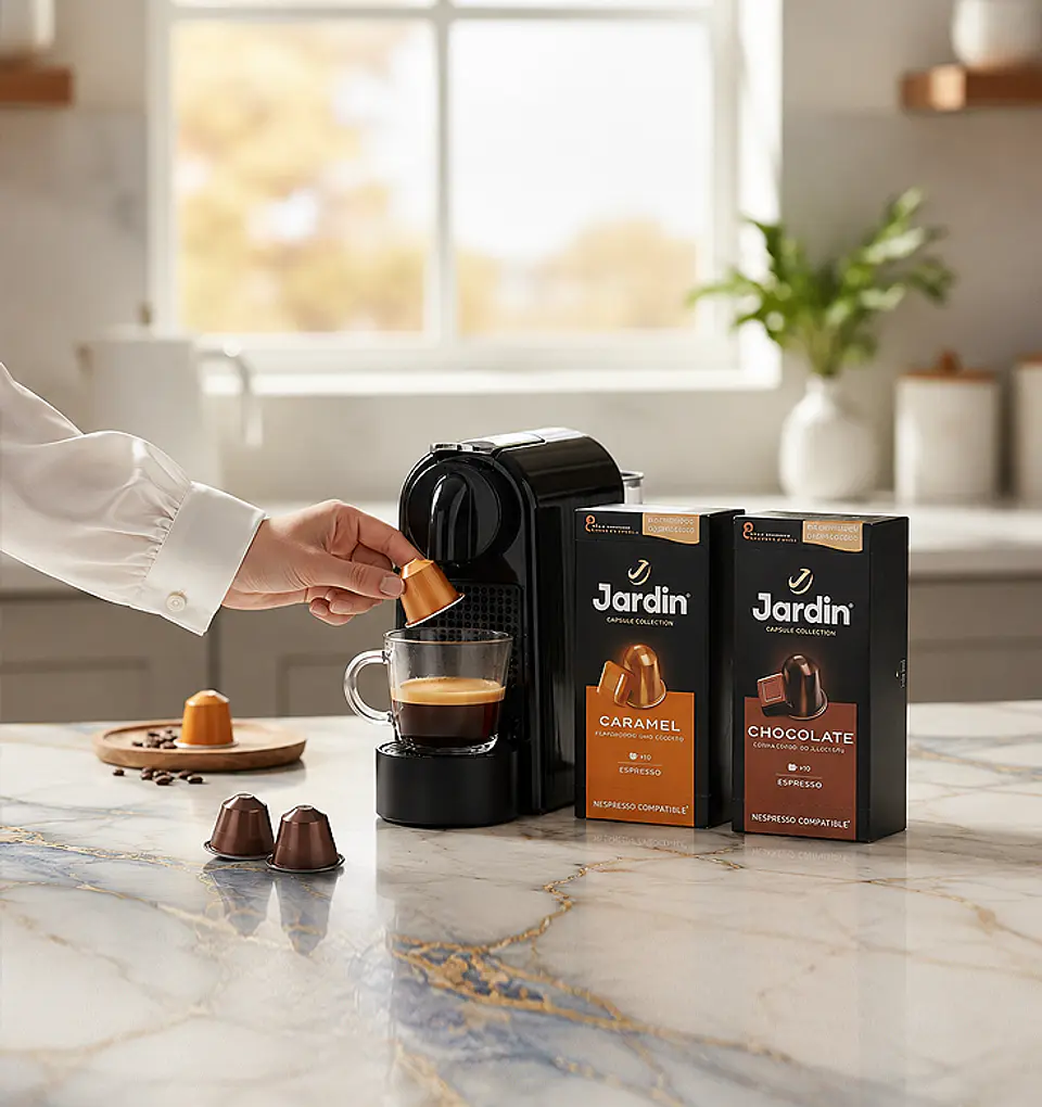 Pack Café Nespresso Jardin,  2 Variedades,  Caramel y Chocolate, 20 Cápsulas 2