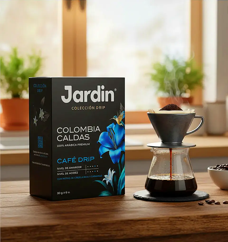Café Jardín Drip Colombia Caldas 100% Arábica 6 Sobres 2