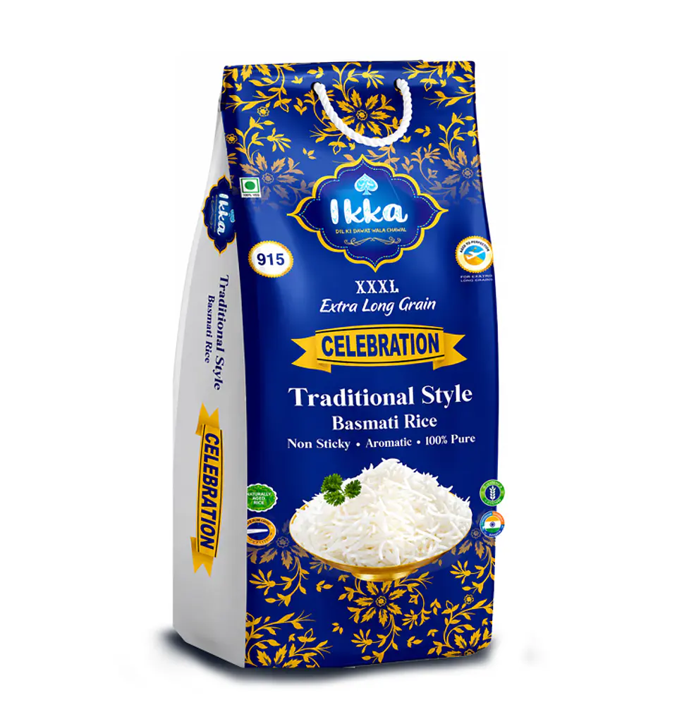 Arroz Basmati Grano Extra Ikka 5 Kilos Calidad Celebration  1