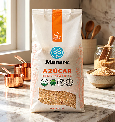 Azúcar Rubia Orgánica Manare 1 Kg