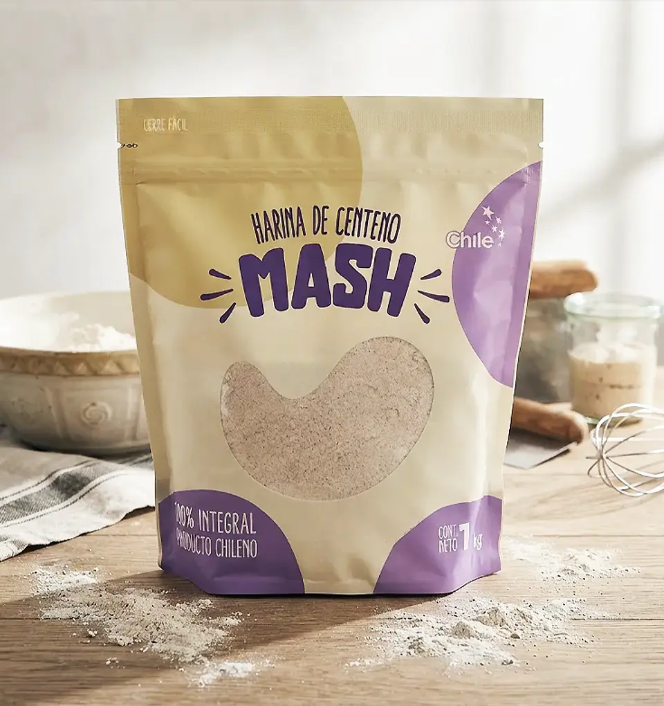 Harina De Centeno 100% Integral Mash 1 Kg 3