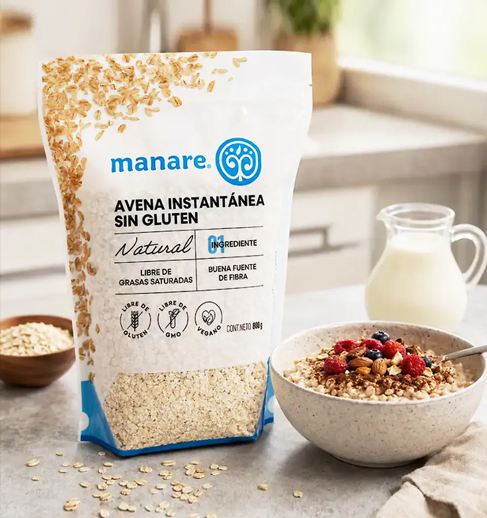 Avena Instantánea Sin Gluten Manare 800 Gr 4