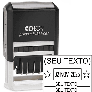 Carimbo datador personalizado - COLOP 54 Dater