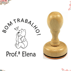 Carimbo para professores | Presente para professores | Winnie the pooh