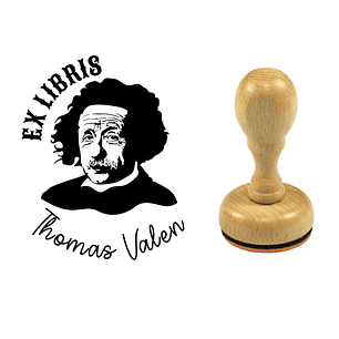 Carimbo para livro - Personalizado  | Tema: Albert Einstein