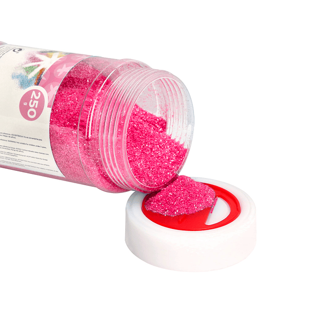 Purpurina liderpapel fantasia cor rosa pastel metalizado frasco de 250 gr 5