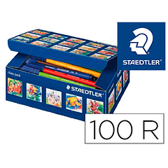 Marcador staedtler noris club caixa de 100 unidades sortidas 10 x cor