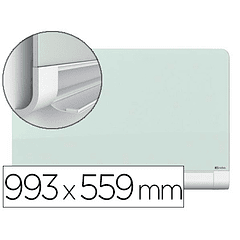 Quadro branco nobo diamond cristal magnetica esquinas redondas 993x559 mm