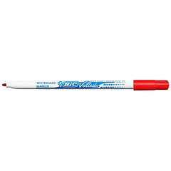 Marcador bic velleda fino para quadro ponta redonda 1,5 mm vermelho