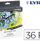 Marcador lyra aqua brush duo caixa de 36 cores - thumbnail 1