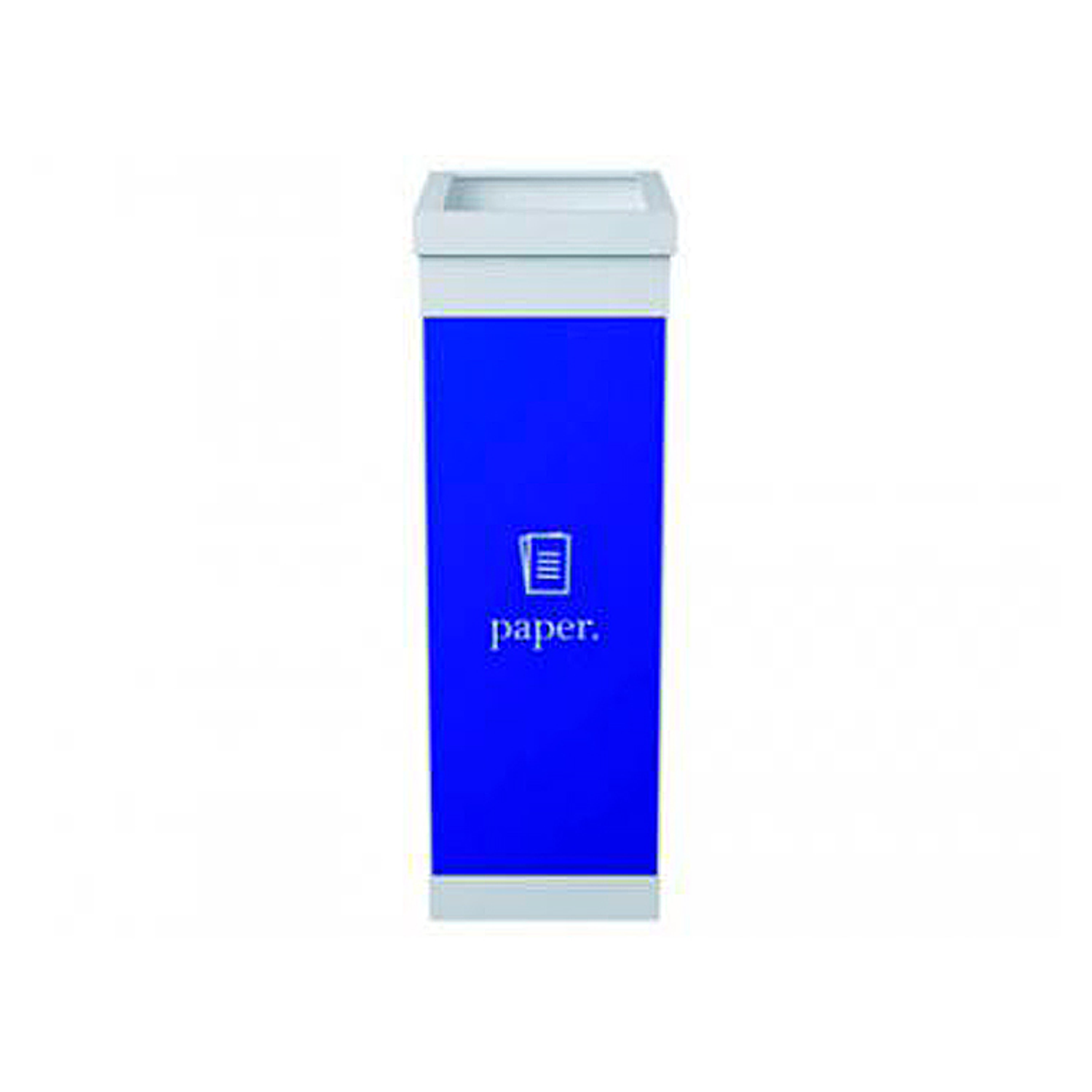 Contentor para reciclagem paperflow com tampa poliestireno para papeis 60 l 76x36,3x26,3 cm 2