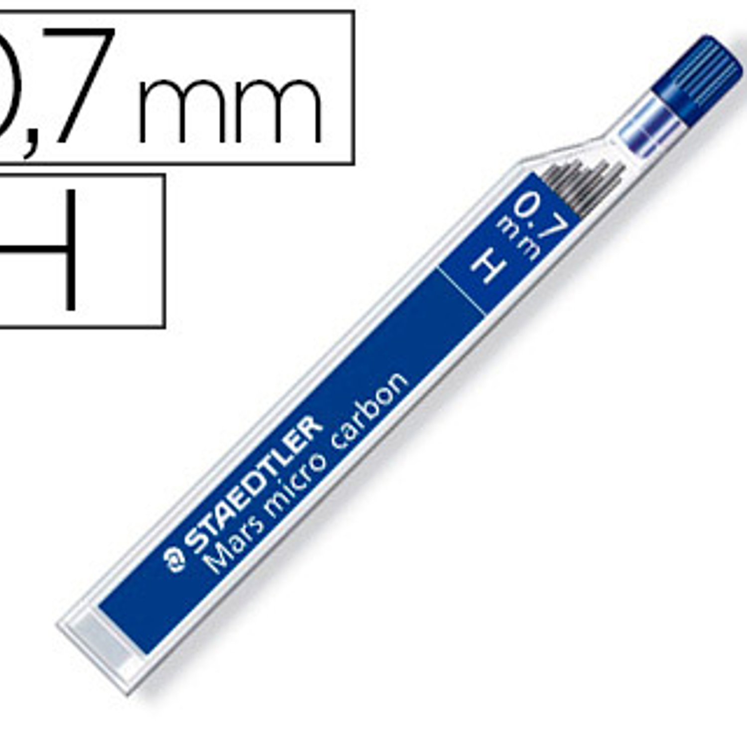 Minas staedtler mars micro grafite 0,7 mm h tubo com 12 unidades 1