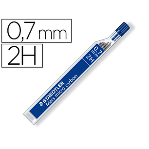 Minas staedtler mars micro grafite 0,7 mm 2h tubo com 12 unidades