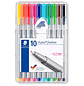 Marcador staedtler triplus broadliner 338 estojo plastico de 10 cores sortidas - thumbnail 2