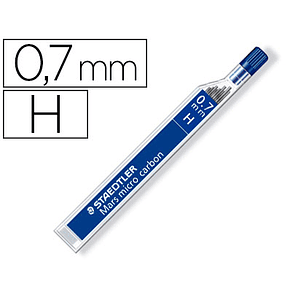 Minas staedtler mars micro grafite 0,7 mm h tubo com 12 unidades