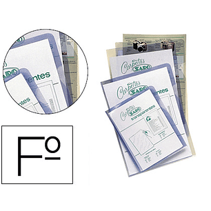 Bolsa dossier saro pvc folio 280 microns transparente