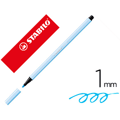 Marcador stabilo aguarelavel pen 68 azul claro 1 mm