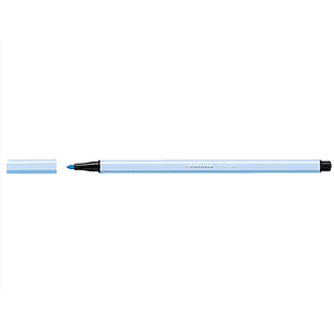 Marcador stabilo aguarelavel pen 68 azul claro 1 mm