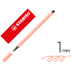 Marcador stabilo aguarelavel pen 68 pele claro 1 mm