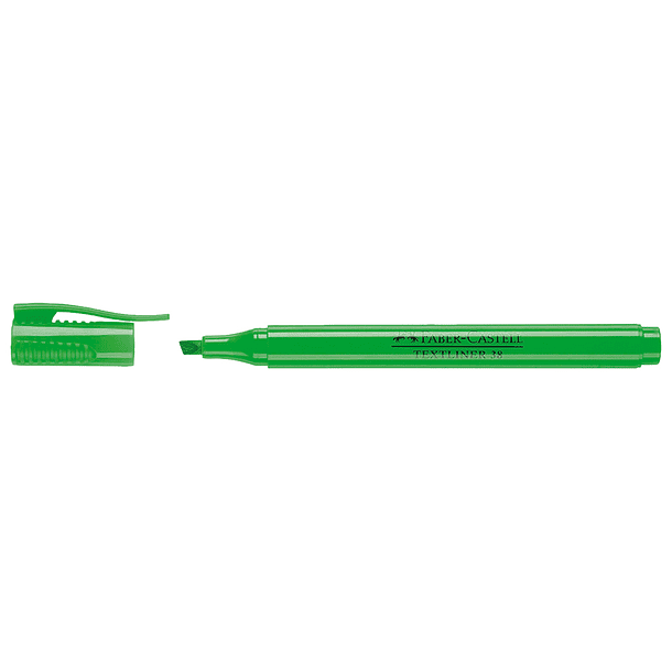 Marcador faber fluorescente textliner 38 verde 2