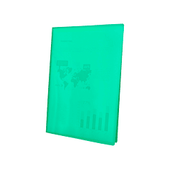 Capa catalogo liderpapel 60 bolsas polipropileno din a4 verde translucido