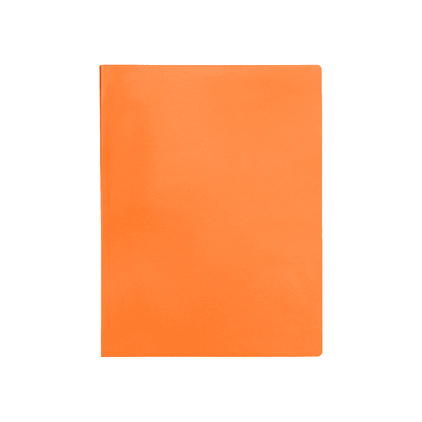 Capa catalogo liderpapel 30 bolsas polipropileno din a4 laranja fluor opaco 1