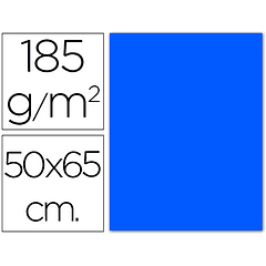 Cartolina guarro 50x65 cm 185 gr azul mar