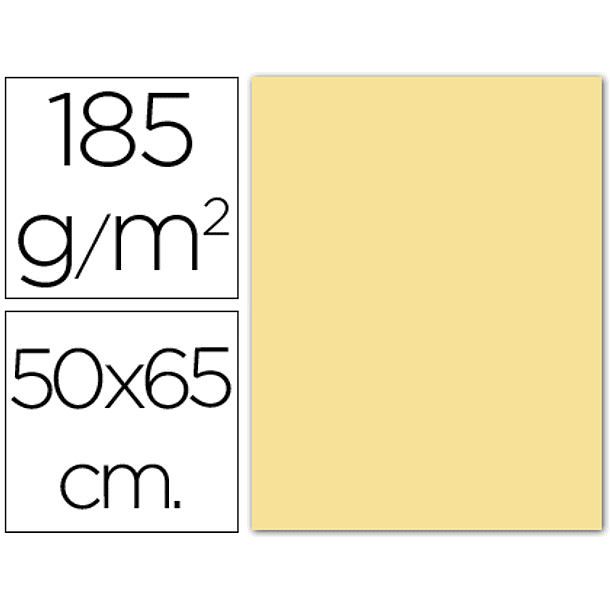 Cartolina guarro 50x65 cm 185 gr creme 1