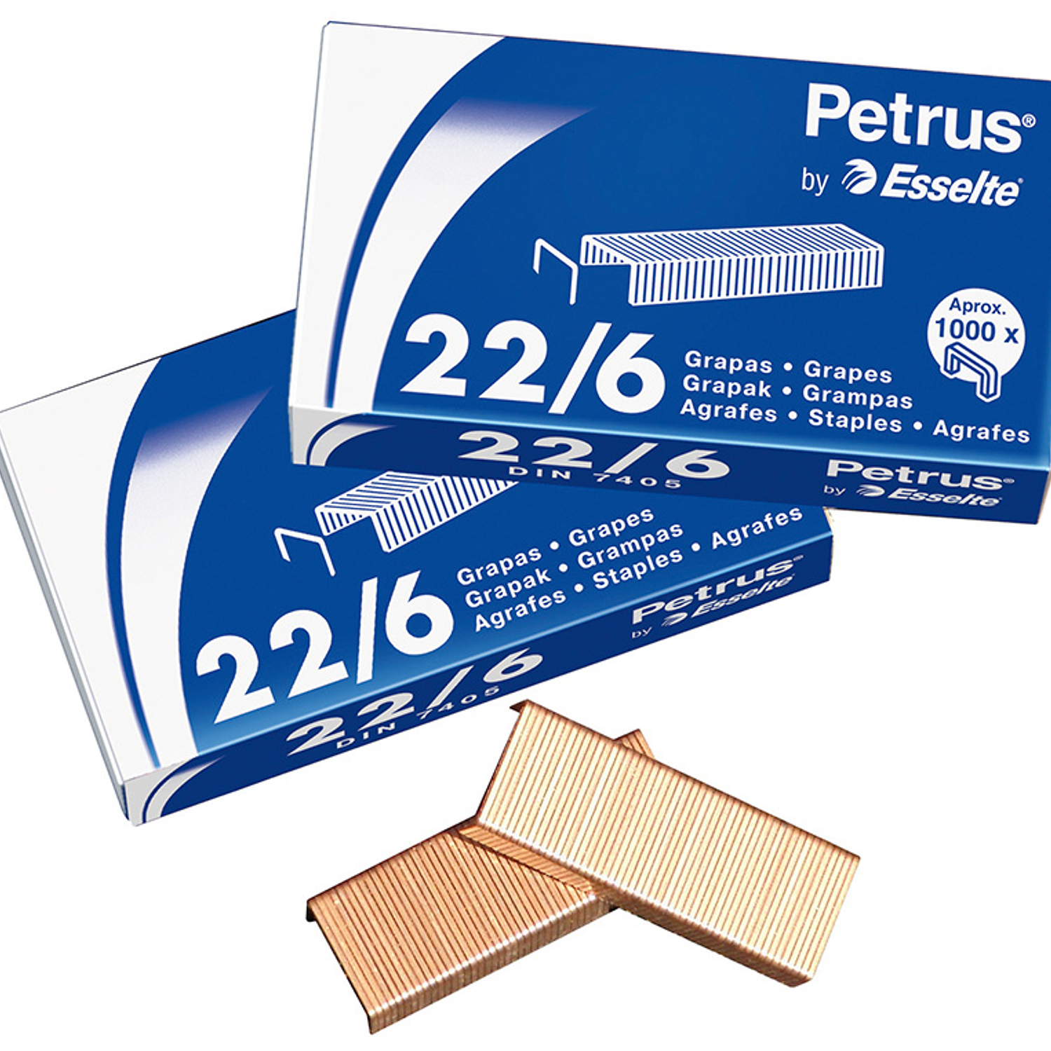 Agrafes petrus galvanizado 26/6 caixa 1000 unidades 2