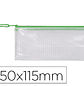 Bolsa multiusos tarifold pvc 250x115 mm abertura superior com fecho porta esferografica e correia cor verde - Miniatura 1