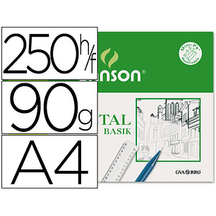 Papel vegetal 90 din a4 em folha 90-95 gr