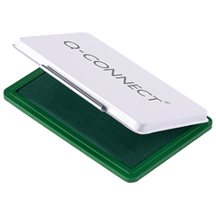 Almofada para carimbo q-connect 126x81 mm verde