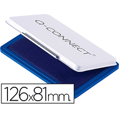 Almofada para carimbo q-connect 126x81 mm azul