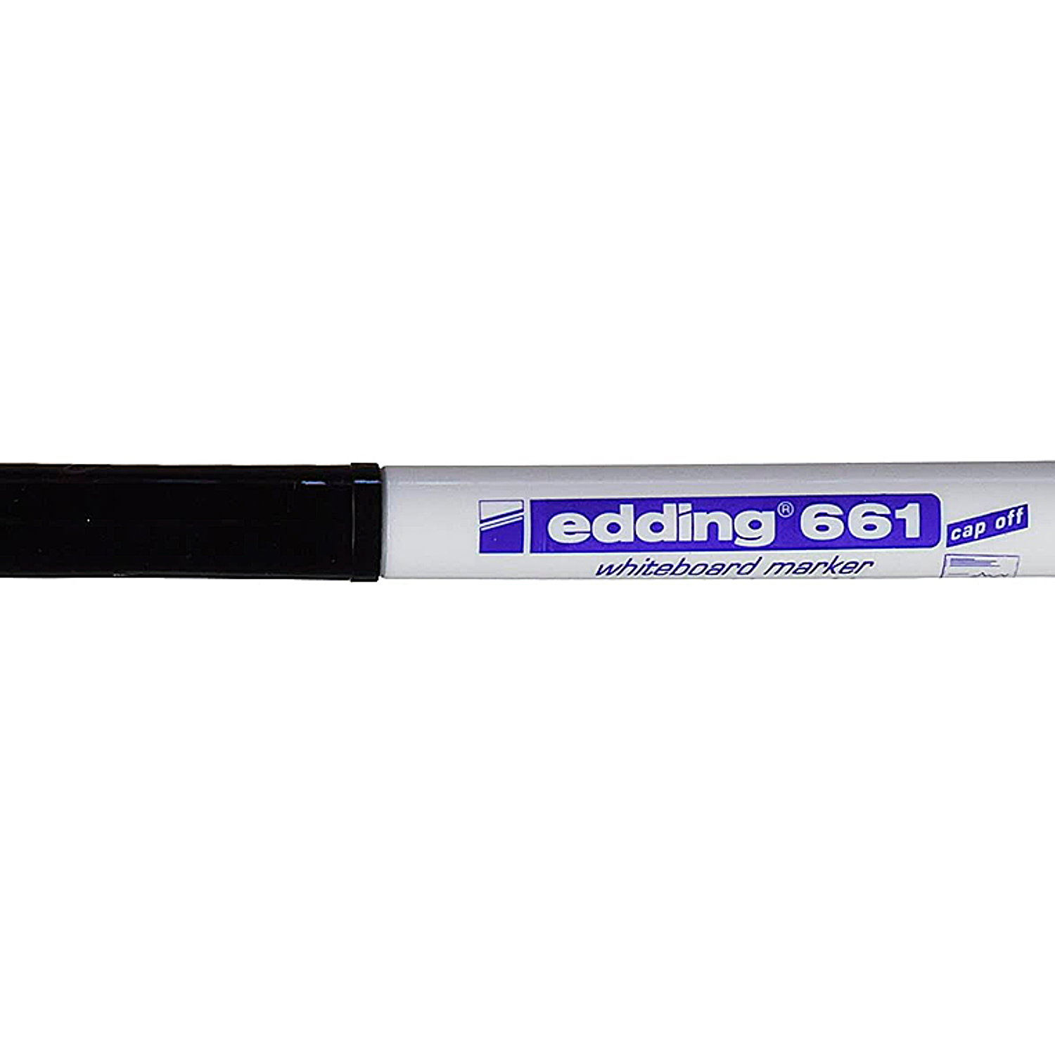 Marcador edding para quadro branco 661 cor preto ponta redonda 1-2 mm recarregavel 2