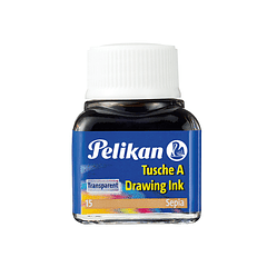 Tinta da china pelikan frasco 10 ml sepia