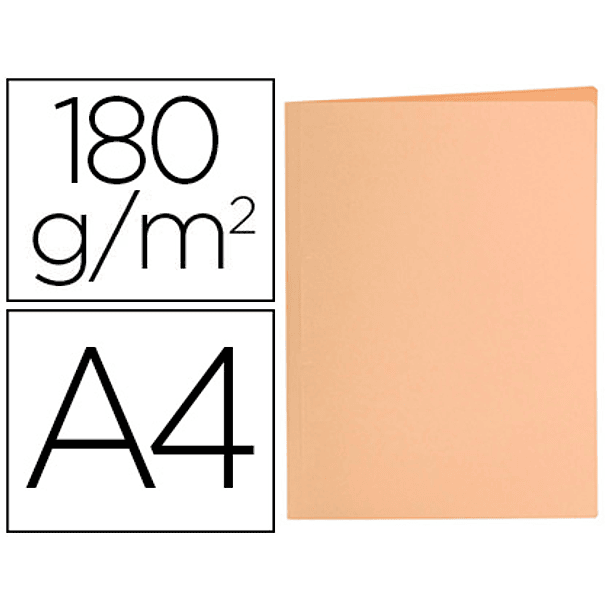 Classificador liderpapel din a4 laranja pastel 180gr 1