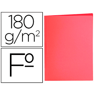 Classificadores liderpapel folio vermelho pastel 180g/m2