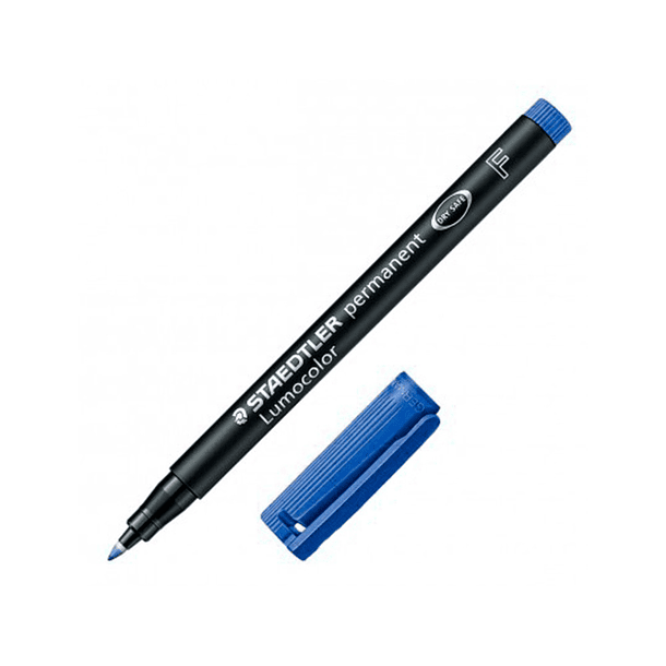 Marcador staedtler lumocolor retroprojecao 318-3 ponta 0,6mm azul 2