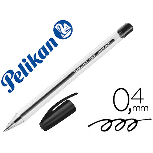 Esferografica pelikan stick super soft preto 1