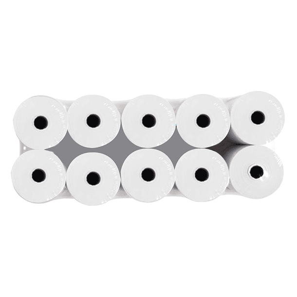 Rolo papel para impressora 57x65x11 mm 60 gr 2