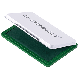 Almofada para carimbo q-connect 110x70 mm verde