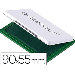 Almofada para carimbo q-connect 90x55 mm verde