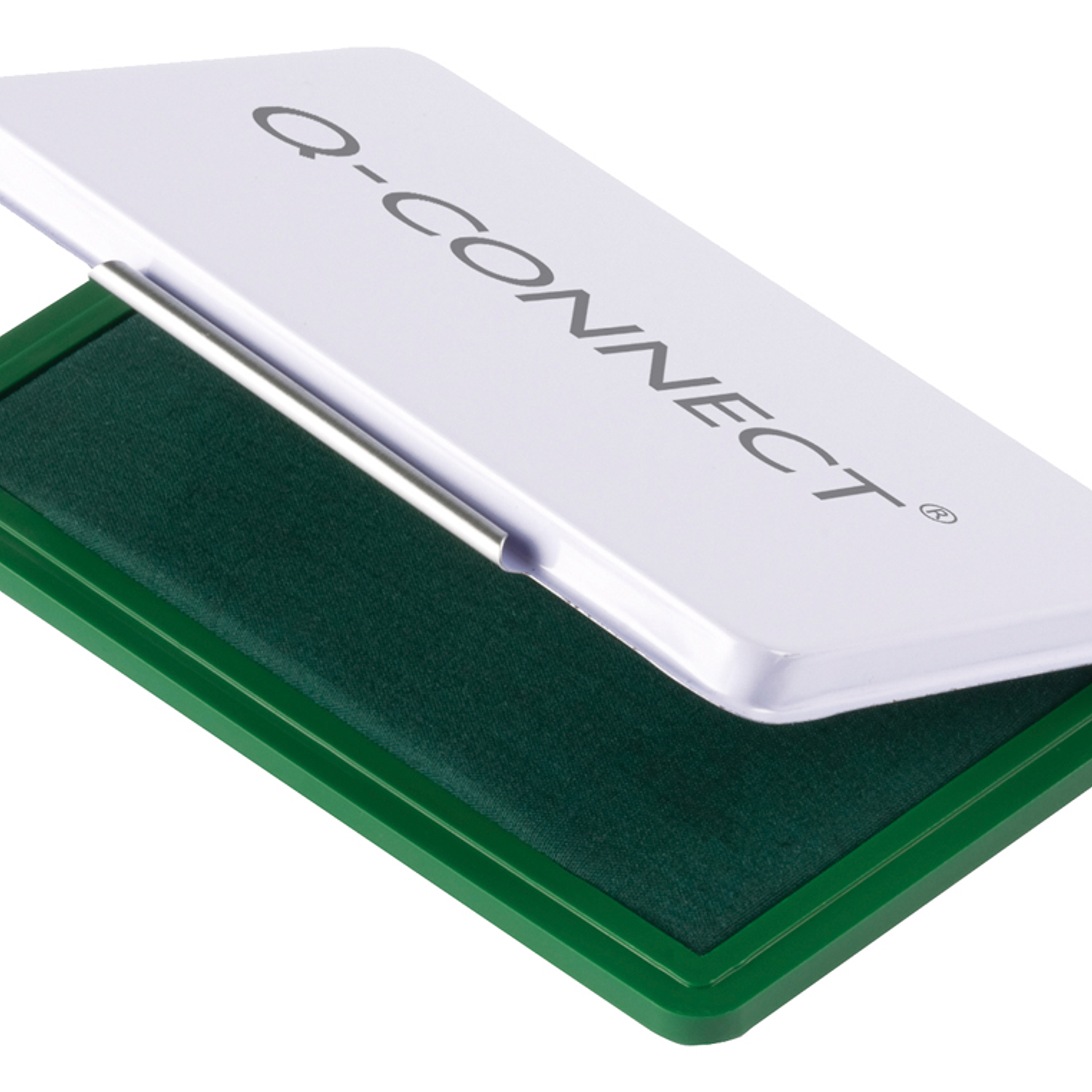 Almofada para carimbo q-connect 90x55 mm verde 2