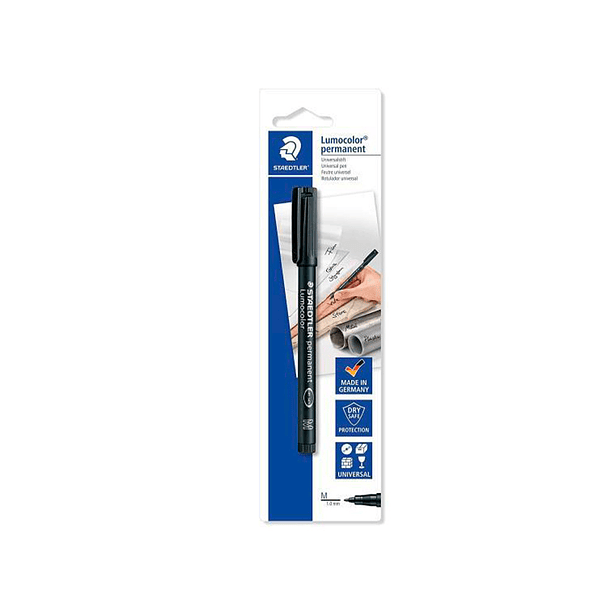 Marcador staedtler lumocolor retroprojecao 317-9 ponta 0,8-1 mm preto 1